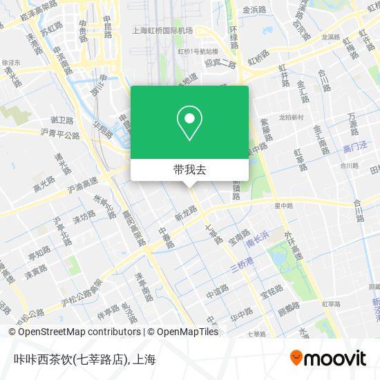 咔咔西茶饮(七莘路店)地图