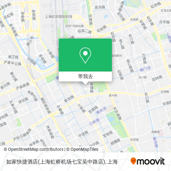 如家快捷酒店(上海虹桥机场七宝吴中路店)地图