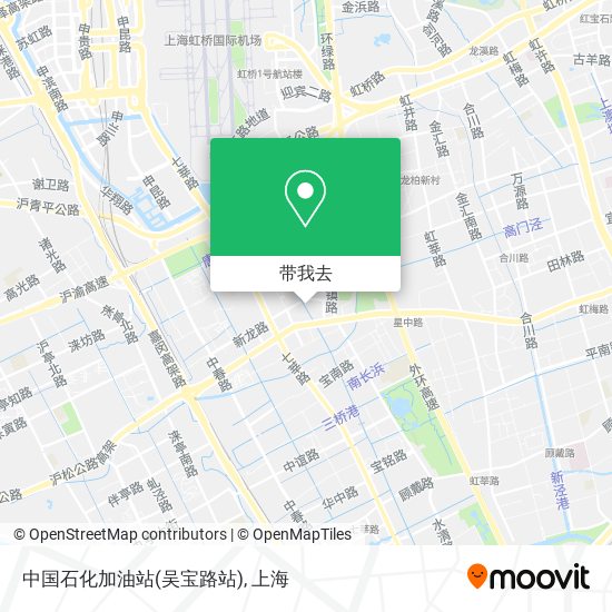 中国石化加油站(吴宝路站)地图