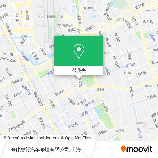 上海伴您行汽车修理有限公司地图