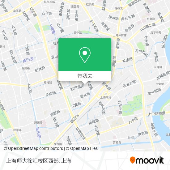 上海师大徐汇校区西部地图