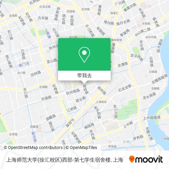 上海师范大学(徐汇校区)西部-第七学生宿舍楼地图