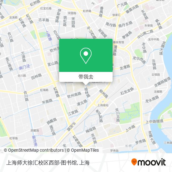 上海师大徐汇校区西部-图书馆地图