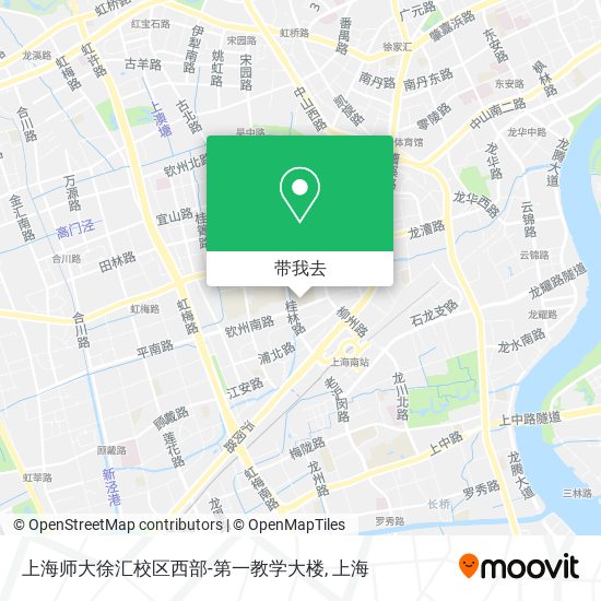 上海师大徐汇校区西部-第一教学大楼地图