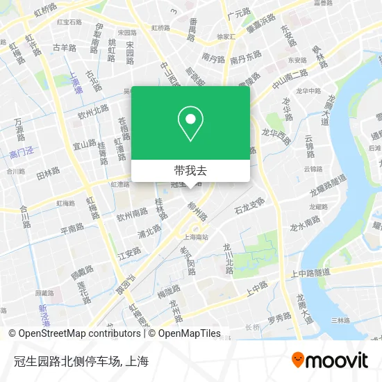 冠生园路北侧停车场地图