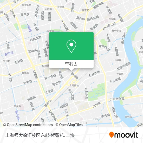 上海师大徐汇校区东部-紫薇苑地图