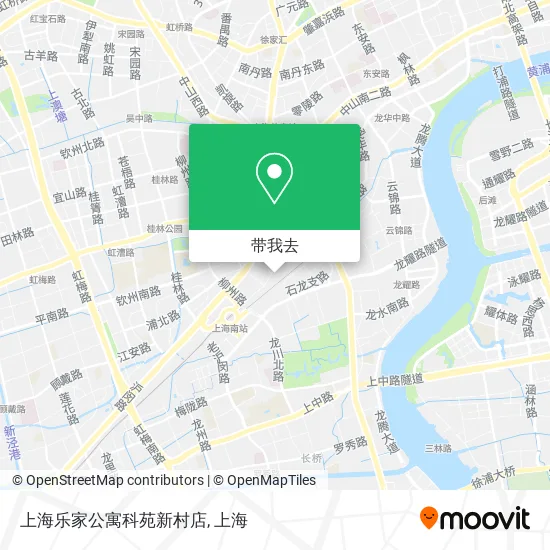 上海乐家公寓科苑新村店地图