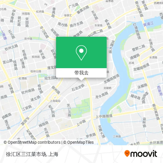 徐汇区三江菜市场地图