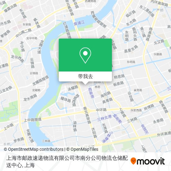 上海市邮政速递物流有限公司市南分公司物流仓储配送中心地图