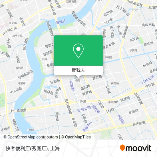 快客便利店(秀庭店)地图
