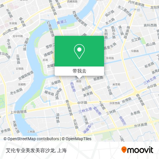 艾伦专业美发美容沙龙地图