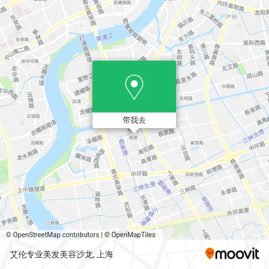 艾伦专业美发美容沙龙地图