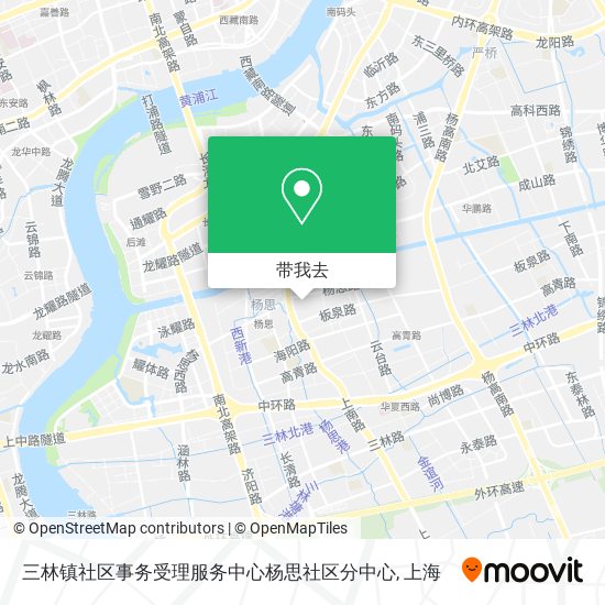 三林镇社区事务受理服务中心杨思社区分中心地图