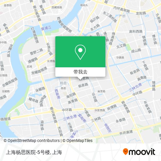 上海杨思医院-5号楼地图