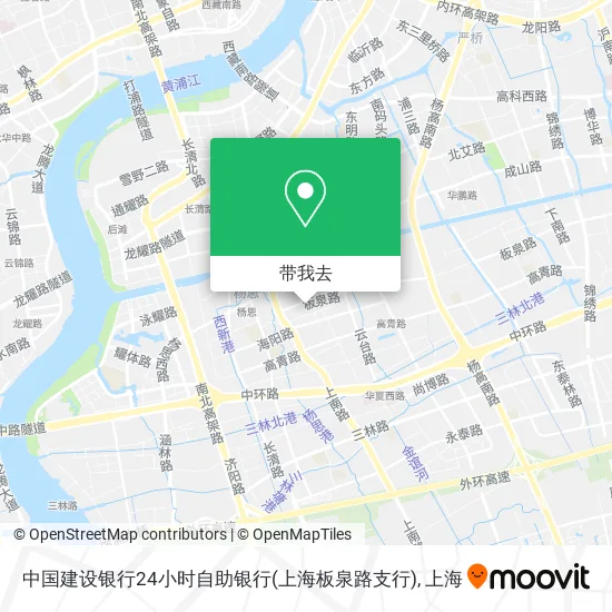 中国建设银行24小时自助银行(上海板泉路支行)地图