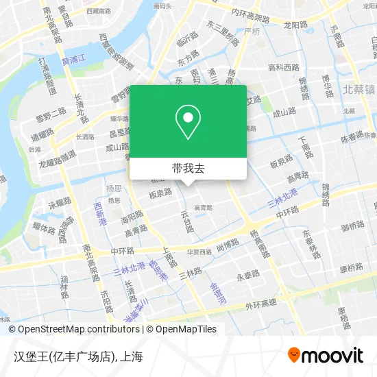汉堡王(亿丰广场店)地图