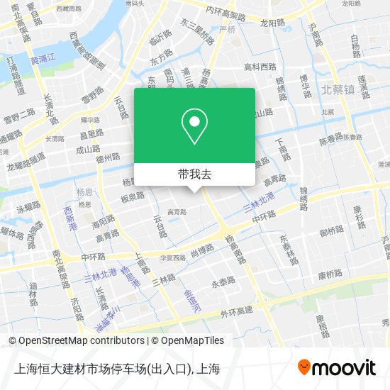 上海恒大建材市场停车场(出入口)地图