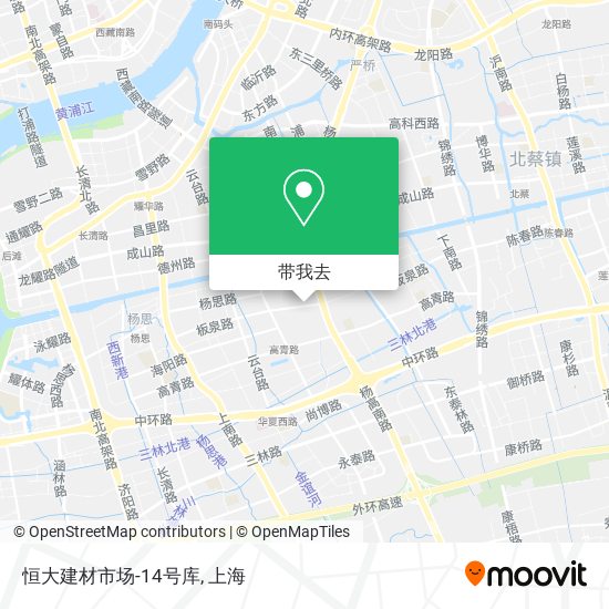 恒大建材市场-14号库地图