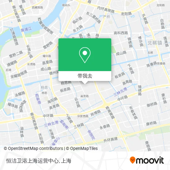 恒洁卫浴上海运营中心地图