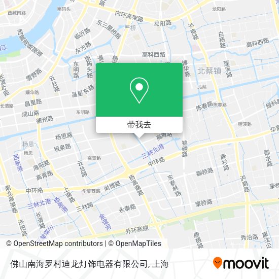 佛山南海罗村迪龙灯饰电器有限公司地图