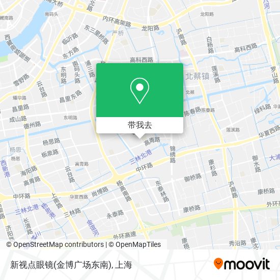 新视点眼镜(金博广场东南)地图
