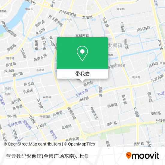 蓝云数码影像馆(金博广场东南)地图