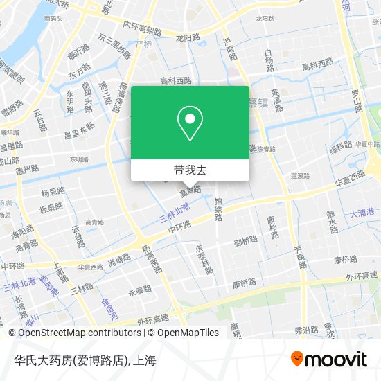 华氏大药房(爱博路店)地图