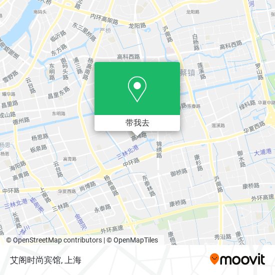 艾阁时尚宾馆地图