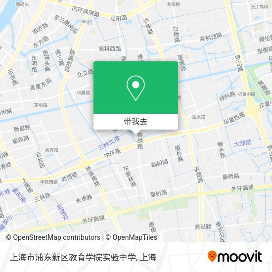 上海市浦东新区教育学院实验中学地图