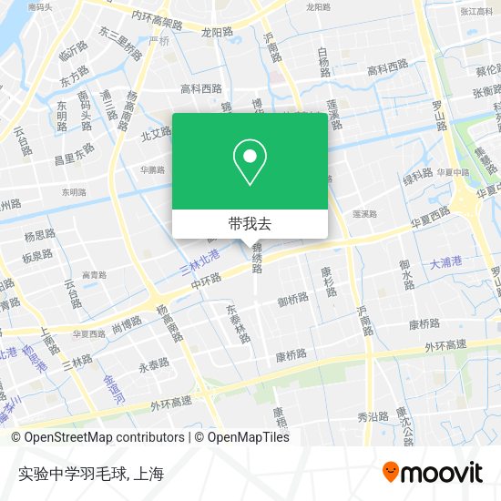 实验中学羽毛球地图