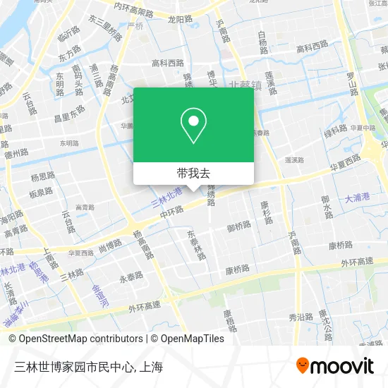 三林世博家园市民中心地图