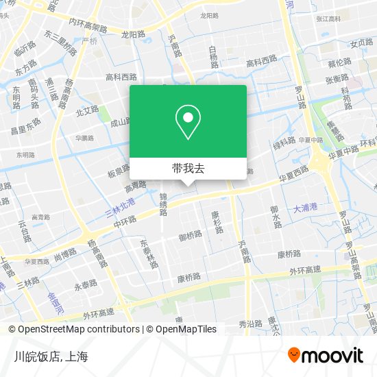 川皖饭店地图
