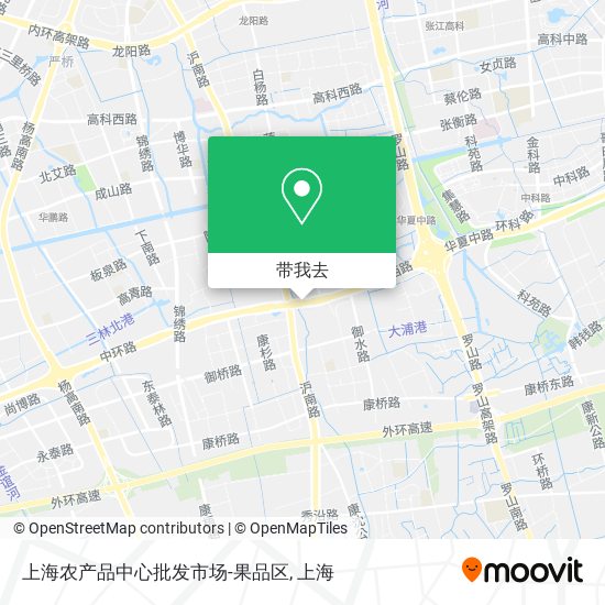 上海农产品中心批发市场-果品区地图