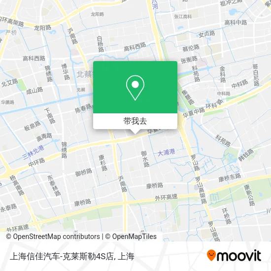 上海信佳汽车-克莱斯勒4S店地图