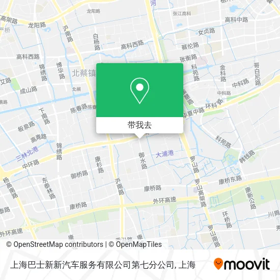 上海巴士新新汽车服务有限公司第七分公司地图