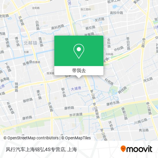 风行汽车上海锦弘4S专营店地图