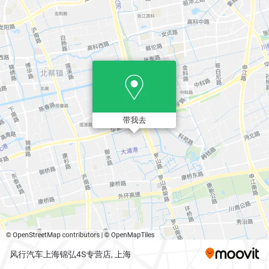 风行汽车上海锦弘4S专营店地图