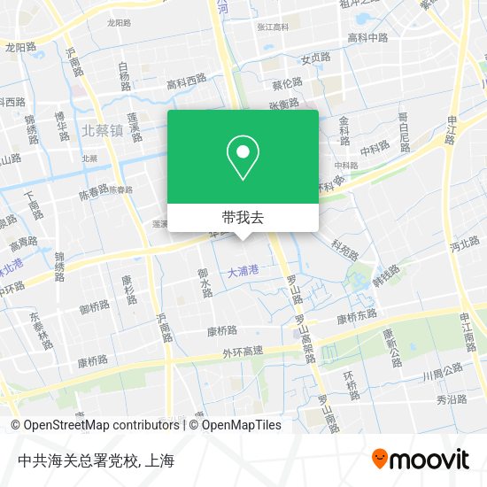 中共海关总署党校地图