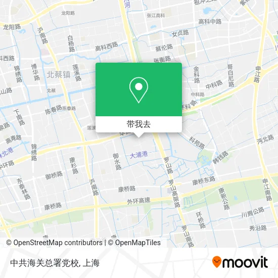 中共海关总署党校地图