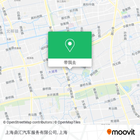 上海鼎汇汽车服务有限公司地图