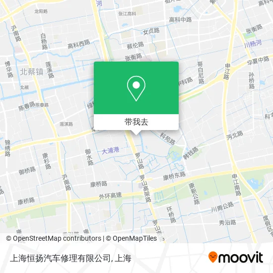 上海恒扬汽车修理有限公司地图