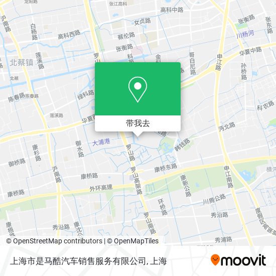 上海市是马酷汽车销售服务有限公司地图