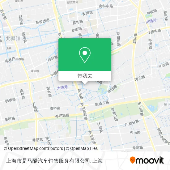 上海市是马酷汽车销售服务有限公司地图