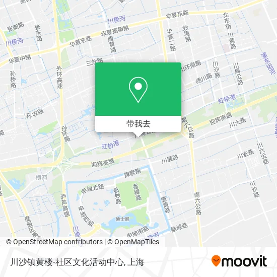 川沙镇黄楼-社区文化活动中心地图