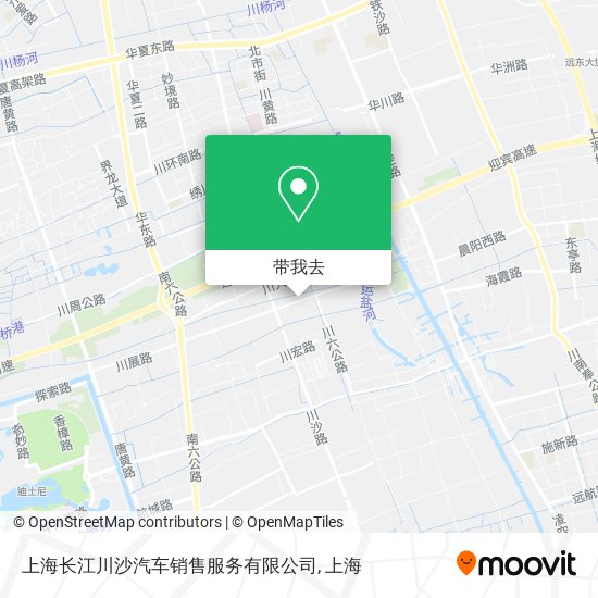 上海长江川沙汽车销售服务有限公司地图