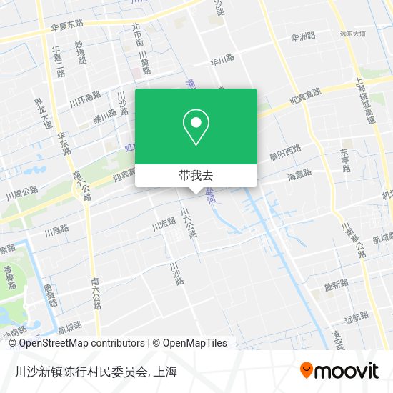 川沙新镇陈行村民委员会地图