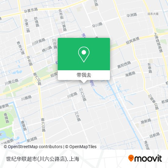 世纪华联超市(川六公路店)地图