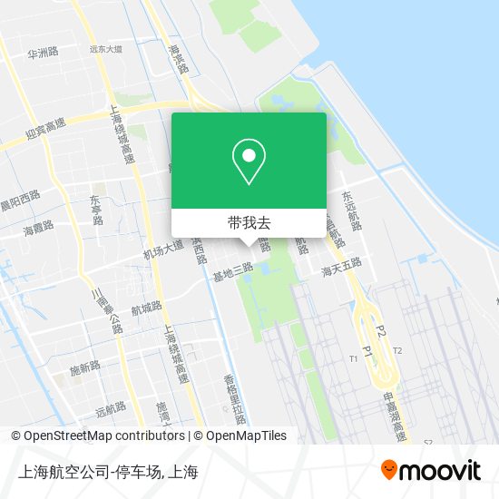 上海航空公司-停车场地图