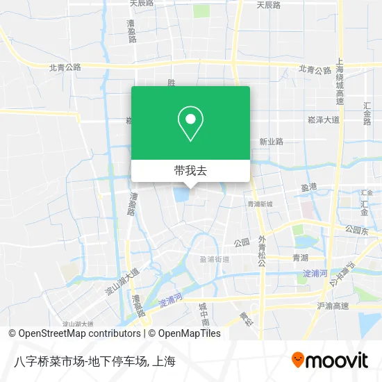 八字桥菜市场-地下停车场地图