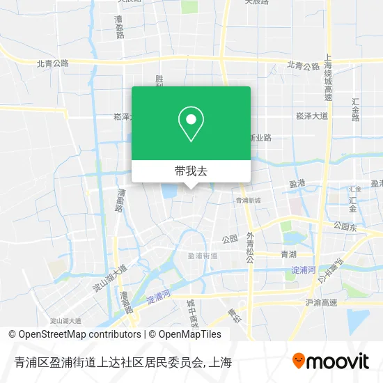 青浦区盈浦街道上达社区居民委员会地图